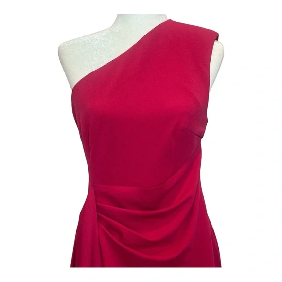 NWT Elliatt Caicos Women’s Mini Dress Fuchsia One Shoulder Asymmetrical Size M - Picture 9 of 14